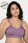 Zivame True Curv Double Layered Non Wired Full Coverage Super Support Bra - Valerian — thumbnail 1