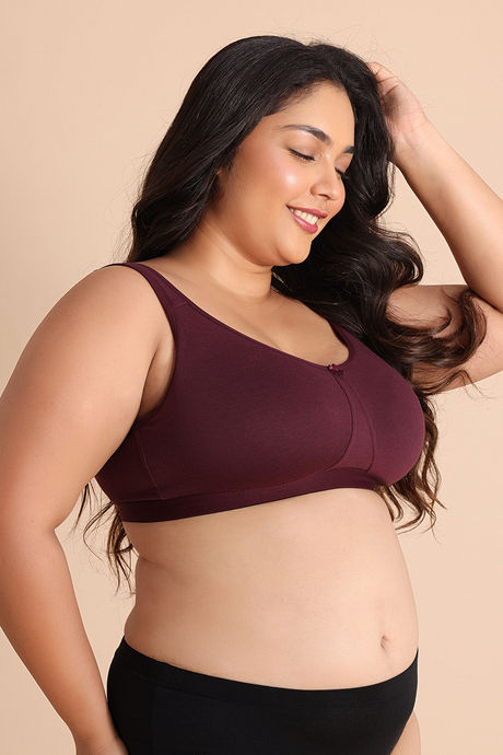 Zivame True Curv Double Layered Non Wired Full Coverage Minimiser Bra - Fig — image 2