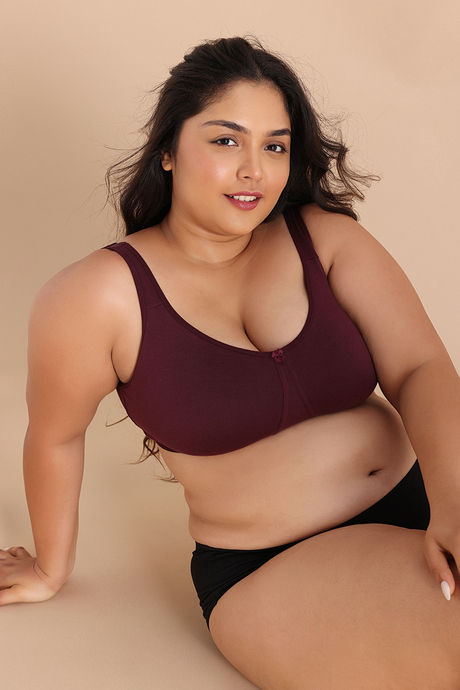 Zivame True Curv Double Layered Non Wired Full Coverage Minimiser Bra - Fig — image 4