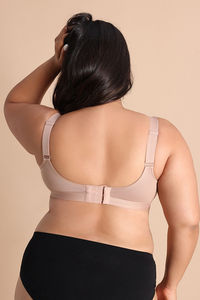 Zivame True Curv Double Layered Non Wired Full Coverage Super Support Bra - Roebuck — thumbnail 3