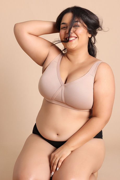 Zivame True Curv Double Layered Non Wired Full Coverage Super Support Bra - Roebuck — image 4