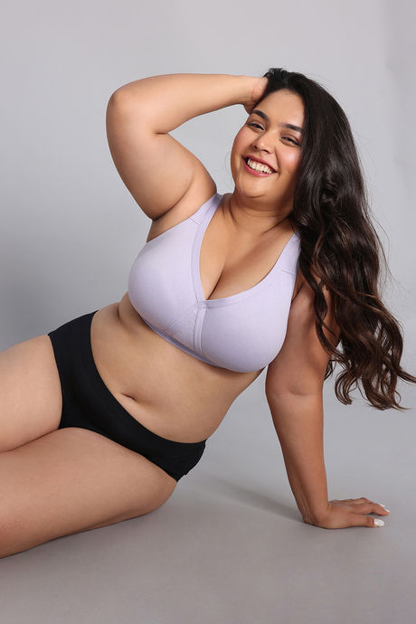Zivame True Curv Double Layered Non Wired Full Coverage Super Support Bra - Thistel — image 2