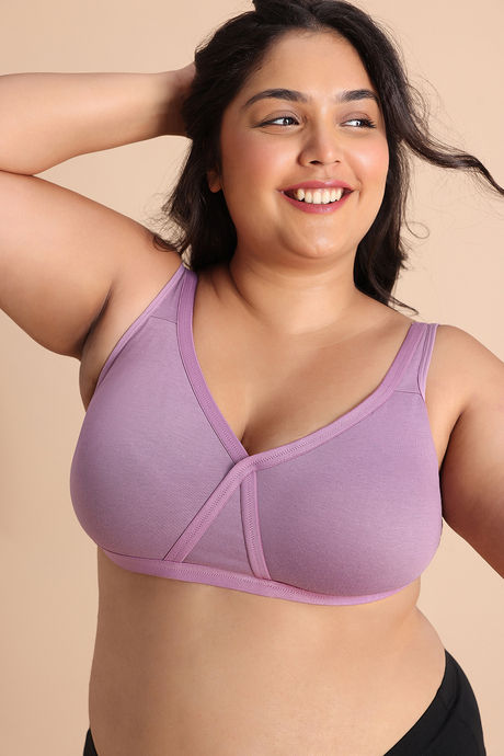 Zivame True Curv Double Layered Non Wired Full Coverage Super Support Bra - Valerian — image 5