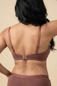 Zivame Double Layered Non Wired 3/4th Coverage Tshirt Bra - Nutmeg — thumbnail 3