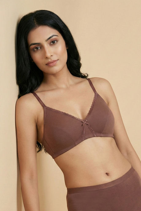 Zivame Double Layered Non Wired 3/4th Coverage Tshirt Bra - Nutmeg — image 4