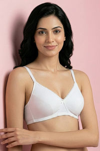 Zivame Double Layered Non Wired 3/4th Coverage Tshirt Bra - White — thumbnail 1