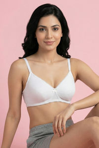 Zivame Double Layered Non Wired 3/4th Coverage Tshirt Bra - White — thumbnail 4