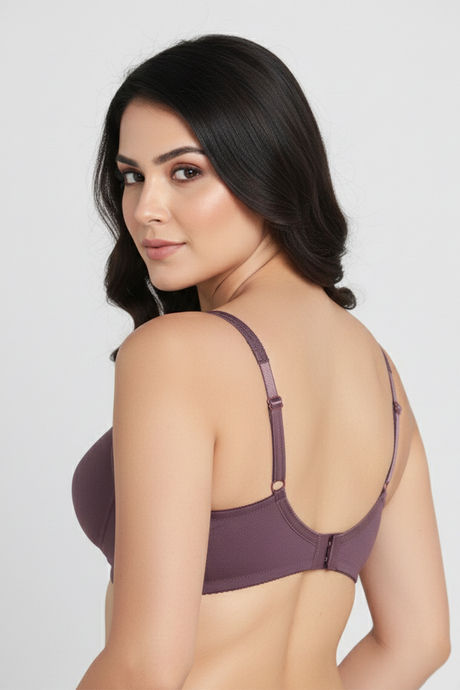 Zivame Double Layered Non Wired 3/4th Coverage Tshirt Bra - Flint — image 3