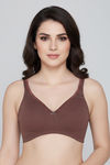 Zivame Double Layered Non Wired 3/4th Coverage Tshirt Bra - Nutmeg — thumbnail 3