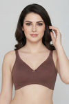 Zivame Double Layered Non Wired 3/4th Coverage Tshirt Bra - Nutmeg — thumbnail 4
