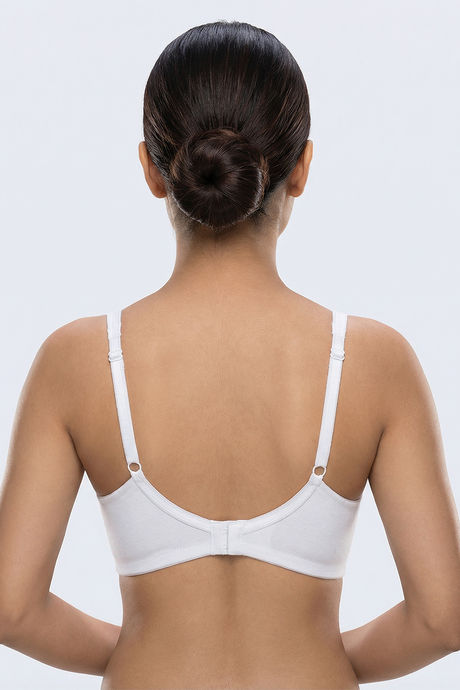 Zivame Double Layered Non Wired 3/4th Coverage Tshirt Bra - White — image 2