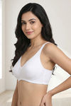Zivame Double Layered Non Wired 3/4th Coverage Tshirt Bra - White — thumbnail 3