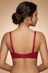 Zivame Bare Whispers Padded Plunged Wired Medium Coverage Lace Bra - Scooter — thumbnail 2
