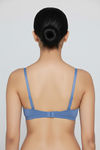 Zivame Bare Whispers Padded Non Wired Medium Coverage Lace Bra - Riviera — thumbnail 2