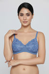 Zivame Bare Whispers Padded Non Wired Medium Coverage Lace Bra - Riviera — thumbnail 5