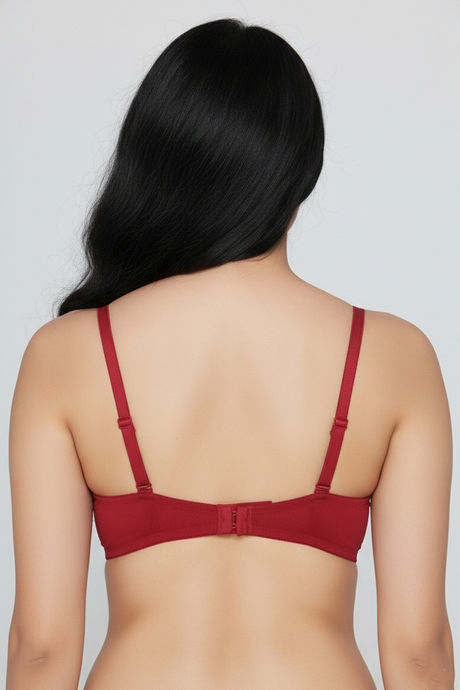 Zivame Bare Whispers Padded Non Wired Medium Coverage Lace Bra - Scooter — image 2