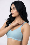 Zivame Double Layered Regular Wired 3/4th Coverage Natural Lift Nursing Bra - Omphalodes — thumbnail 3