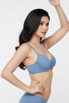 Zivame Padded Regular Wired Medium Coverage Tshirt Bra - Riviera — thumbnail 4