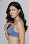 Zivame Padded Regular Wired Medium Coverage Tshirt Bra - Riviera — thumbnail 5
