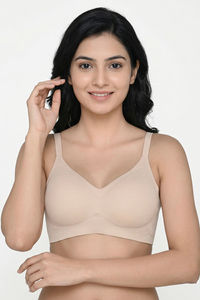 Zivame Padded Non Wired 3/4th Coverage Tshirt Bra - Pink — thumbnail 4