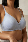 Zivame Padded Non Wired 3/4th Coverage Tshirt Bra - Heather — thumbnail 5