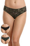 Zivame Medium Rise Full Coverage Hipster Panty (Pack of 3) - Multicolor — thumbnail 1