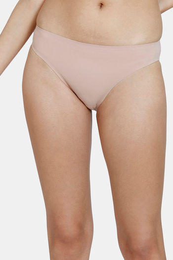 model image of Zivame Low rise No Visible Panty Line Bikini Panty - Skin