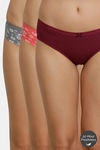 Zivame Anti-Microbial Medium Rise Full Coverage Hipster Panty (Pack of 3) - Multicolor — thumbnail 1