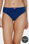 Zivame Low Rise Zero Coverage Thong - Navy Peony — thumbnail 1