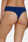 Zivame Low Rise Zero Coverage Thong - Navy Peony — thumbnail 2