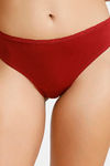 Zivame Low Rise Zero Coverage Thong - Sundried Tomato — thumbnail 4