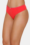 Zivame Low Rise Zero Coverage Thong - Teaberry — thumbnail 3