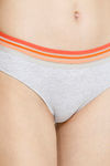 Zivame Urban Leisure Medium Rise Full Coverage Hipster Panty - Grey Melange — thumbnail 4