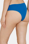 Zivame Low Rise Zero Coverage Thong - Mykonos Blue — thumbnail 2