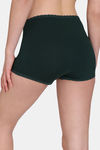 Zivame Medium Rise Full Coverage Boyshorts - Scarab — thumbnail 2