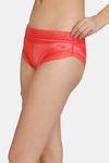 Zivame Heartstopper Low Rise Full Coverage Hipster Panty - Hibiscus — thumbnail 3