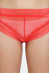 Zivame Heartstopper Low Rise Full Coverage Hipster Panty - Hibiscus — thumbnail 4