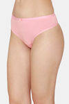 Zivame Low Rise Cotton Cheeky Panty - Peach — thumbnail 2