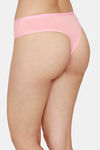 Zivame Low Rise Cotton Cheeky Panty - Peach — thumbnail 3