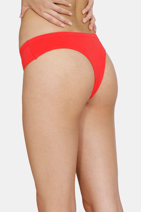 Zivame Low Rise Zero Coverage Thong - Hibiscus — image 2