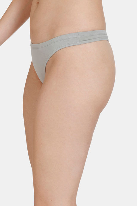 Zivame Low Rise Zero Coverage Thong - Limestone — image 4