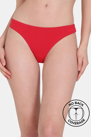 model image of Zivame Low Rise Zero Coverage Thong - Ski Patrol