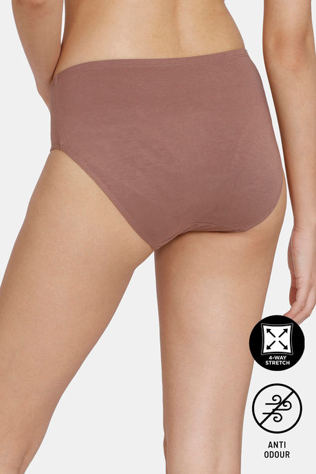 Zivame Natural Collective Low Rise Full Coverage Hipster Panty - Nutmeg — image 2