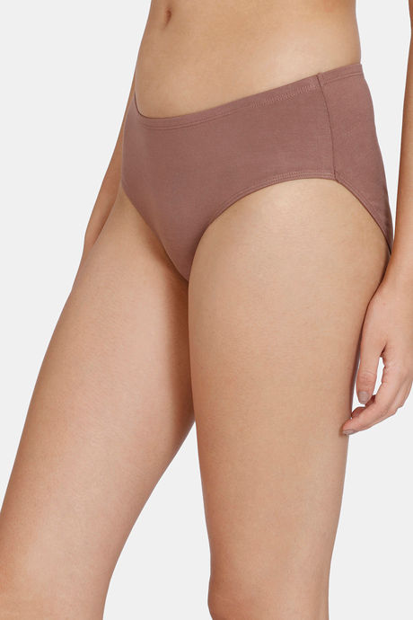 Zivame Natural Collective Low Rise Full Coverage Hipster Panty - Nutmeg — image 3
