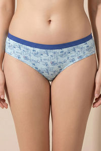 Zivame Tom & Jerry Low Rise Full Coverage Bikini Panty - Clearwater — thumbnail 1