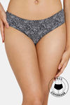 Zivame Sun's Bird Low Rise Full Coverage Hipster Panty - Ebony — thumbnail 1