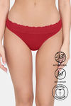 Zivame Anti-Microbial Low Rise Zero Coverage Thong - Salsa — thumbnail 1
