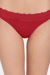 Zivame Anti-Microbial Low Rise Zero Coverage Thong - Salsa — thumbnail 4