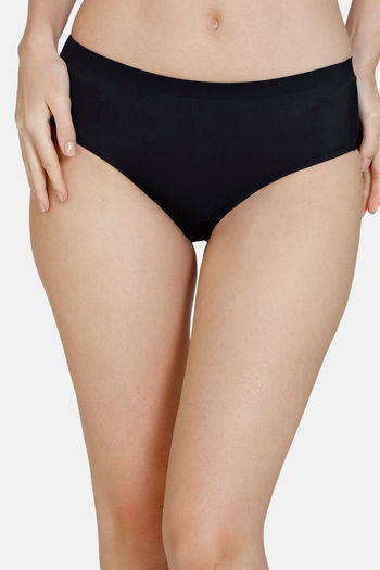 model image of Zivame Low Rise No Visible Panty Line Hipster Panty - Anthracite