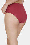 Zivame Low Rise Full Coverage No Visible Panty Line Hipster - Maroon — thumbnail 2